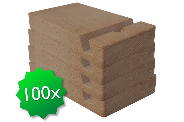 100 pack custom original friendly wooden ipad stands