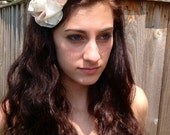 Beautiful Flower Headband made from a Vintage Scarf