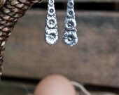 Spoon Earrings: "Hibiscus" by Silver Spoon Jewelry