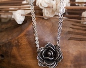 Spoon Necklace: "Rose Flower" by Silver Spoon Jewelry