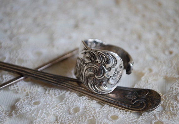 Spoon Ring: "Gloria" by Silver Spoon Jewelry