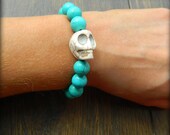 Skull Candy bracelet (Turquoise)