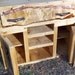 Rustic Pine Entertainment TV Center with Laurel Doors Log Home Cabin Furniture by Jason Wade