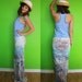 Reconstructed T-Shirt Maxi Dress with Racer Back