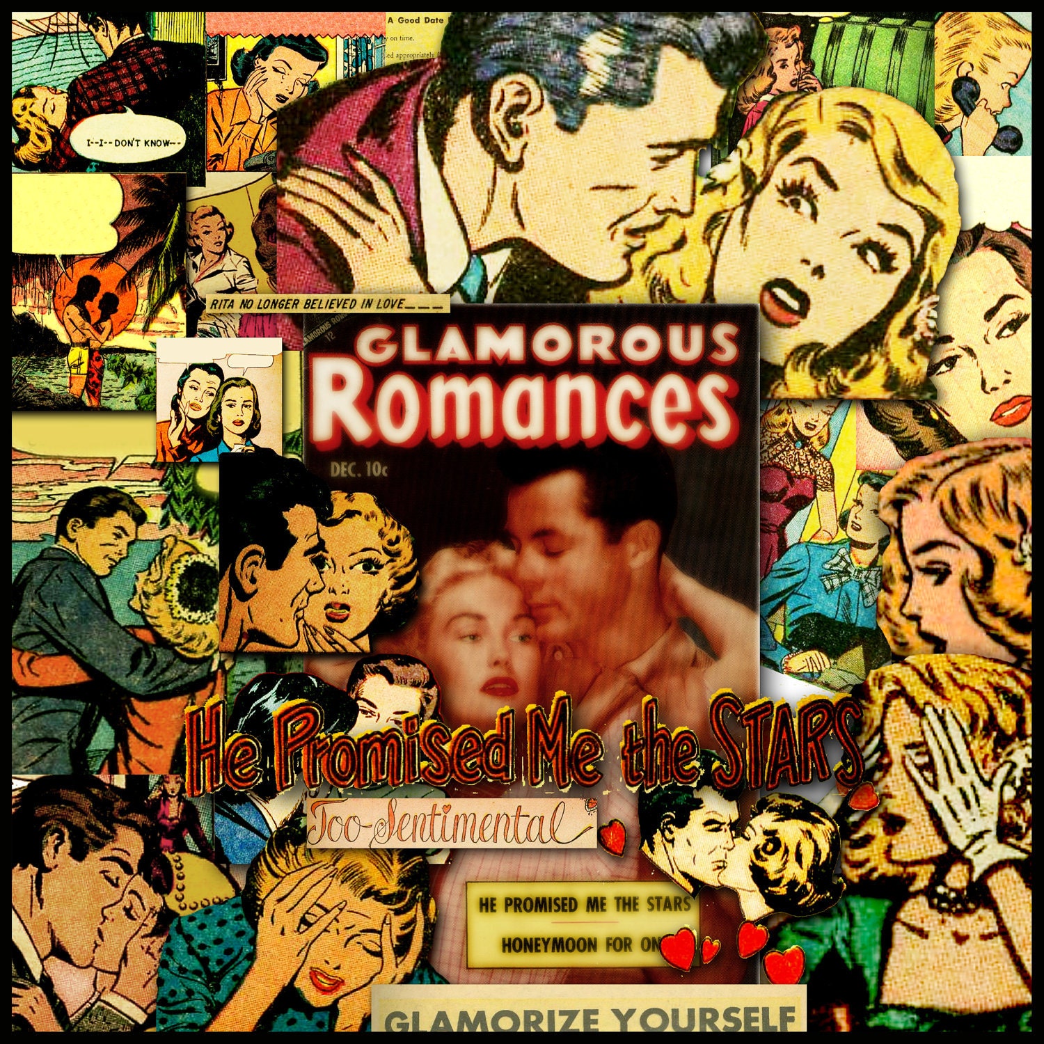 1950s Romance Comic - 31 png & jpeg files - Commercial and Personal Use