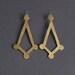 Cutout Kite Earrings (Brass)