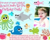 Under the Sea Birthday Party Photo Invitation Il_170x135