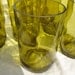 Upcycled Wine Bottle Glasses made from Recycled Yellow Wine Bottles 12oz Set of 4