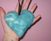 Felt heart wall hanging