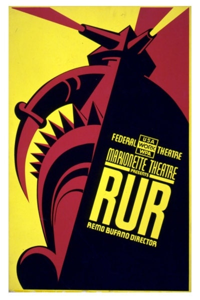 RUR - 10 x 15 Vintage WPA Poster Art Print