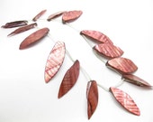 Shell Leaves  Pink Rosette