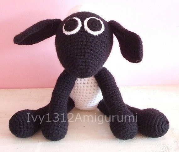 Shaun the Sheep 6.7" - Finished Handmade Amigurumi crochet Disney doll Home decor birthday gift Baby shower toy