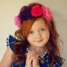 Little Calliope - Pink and Purple Flower Headband