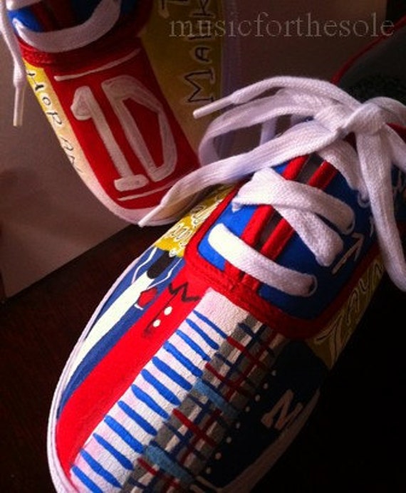  Direction Shoes on One Direction Style Inspired Shoes By Music4thesole On Etsy