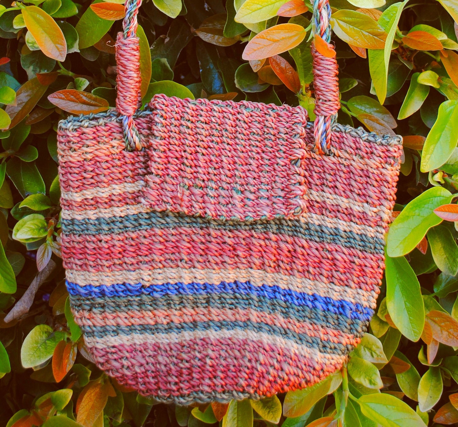 Vintage Woven Mini Straw Purse