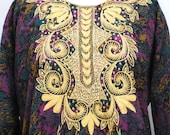 Exotic Hippie Indian Dress - Psychedelic Embellished Boho Tunic