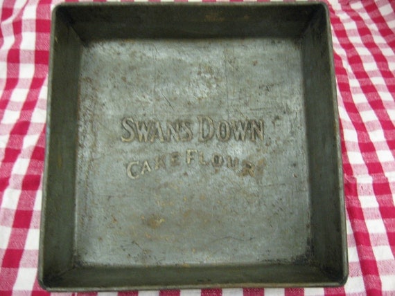 Swans Down Cake Flour Pan Original Embossed