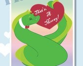 That's A Moray Valentine, set of twelve Holiday Monster greeting cards