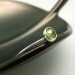 Barely There Rose Cut Peridot Stacker Ring - Sterling Silver - August Birthstone