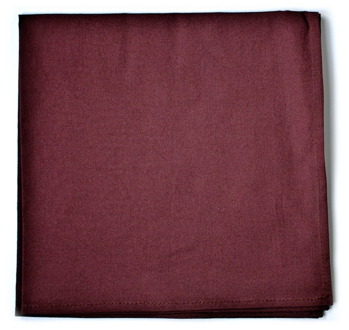 Basic Burgundy Pocket Square