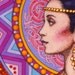Celtic Irish Warrior Princess, Fine Art, Signed and numbered Limited Edition Print 23.4"x 16.5". Celtic Design, Irish Art, Celtic Art.