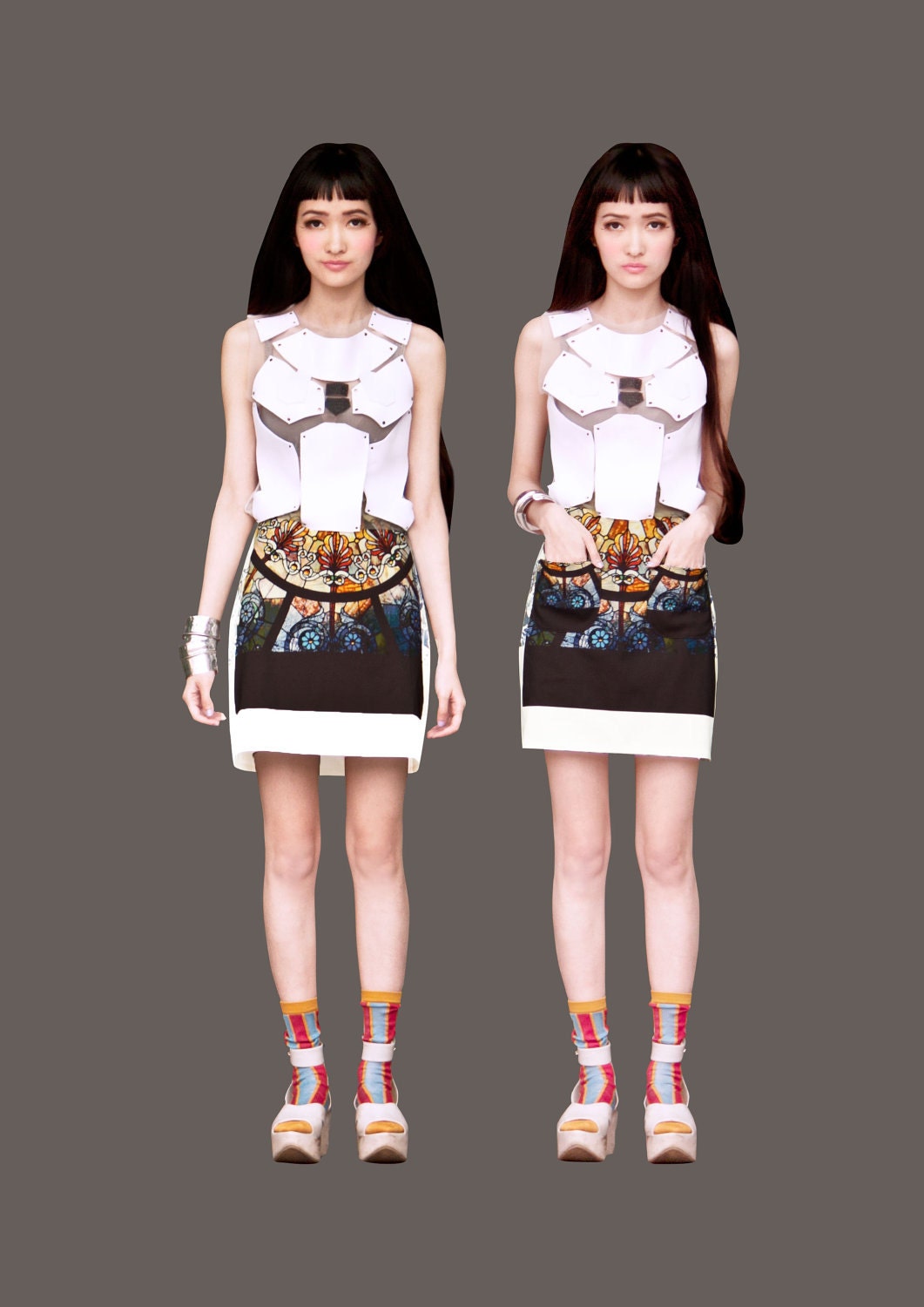 FABITORIA 2012SS digital printed skirt - 08