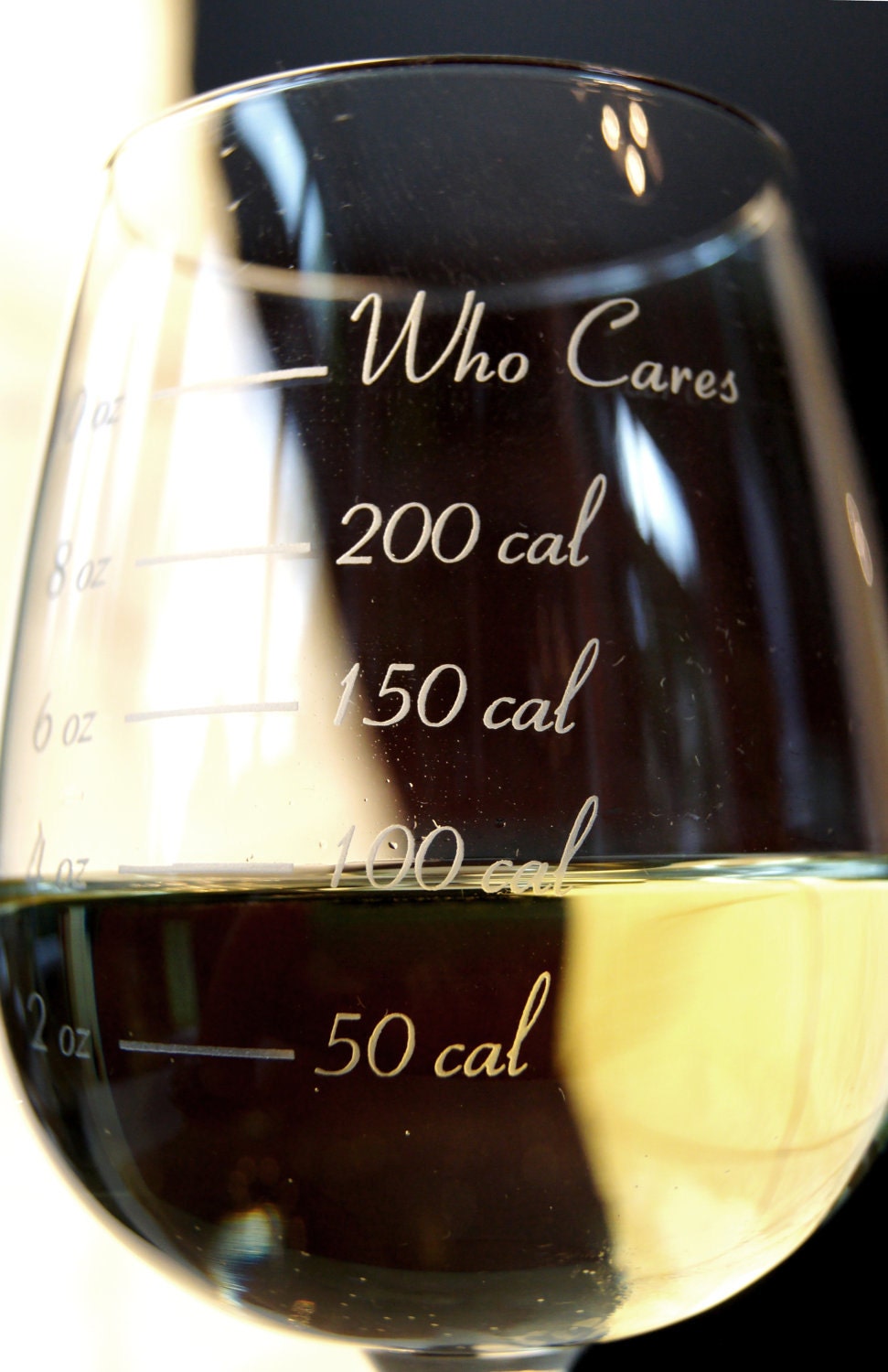 Caloric Cuvee: The calorie counting wine glass