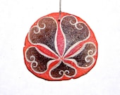 MARS Painted California Sand Dollar Ornament