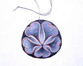 SIR WALTER RALEIGH Painted California Sand Dollar Ornament