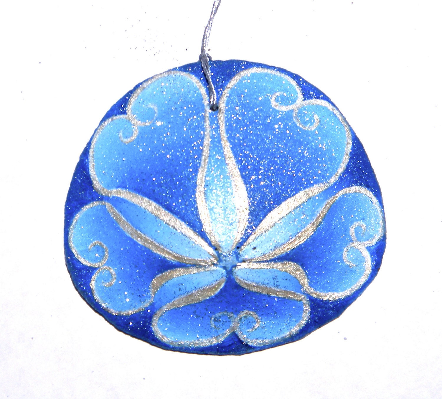 CAPTAIN NEMO, hand painted, California, Sand Dollar Ornament, pendant