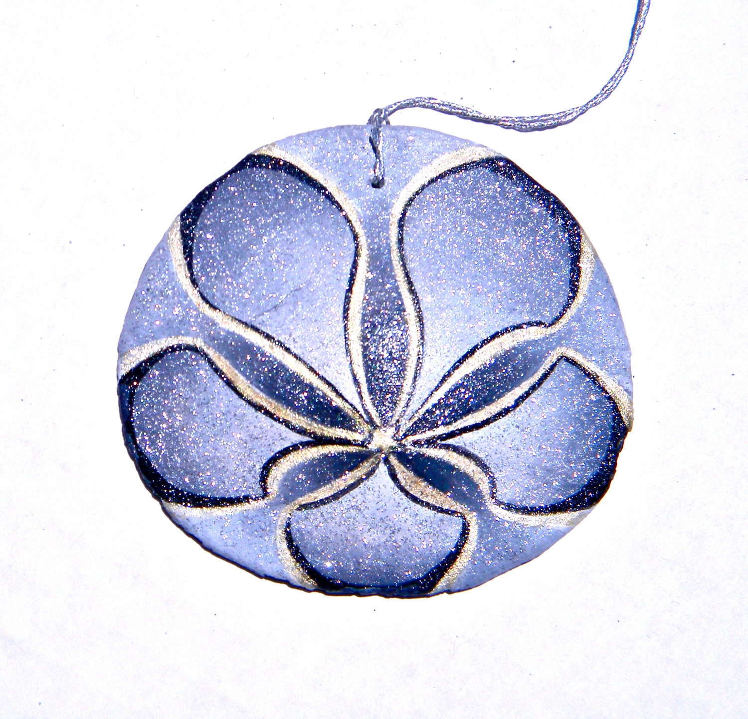 JAMES Painted California Sand Dollar Ornament