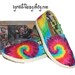 Tie Dye TOMS Shoes - hand dyed and custom made - by One Great Thing