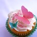 Wafer Butterflies Cupcake and Cake Toppers - 50 Large, 50 medium, and 50 Small for Garden Party, Princess Party, Wedding Cake