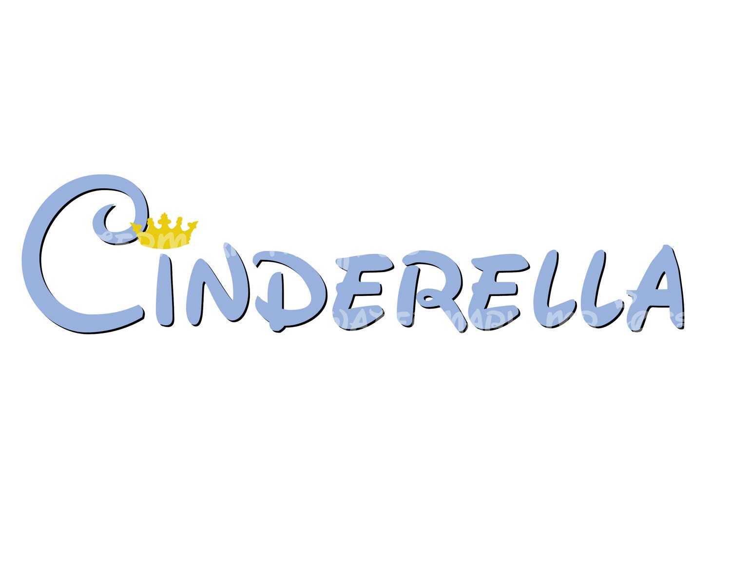 Cinderella DIY Wedding PIY iron transfer Bride Bridal Party Sweatshirt Pillowcase Shirt Totebag Princess
