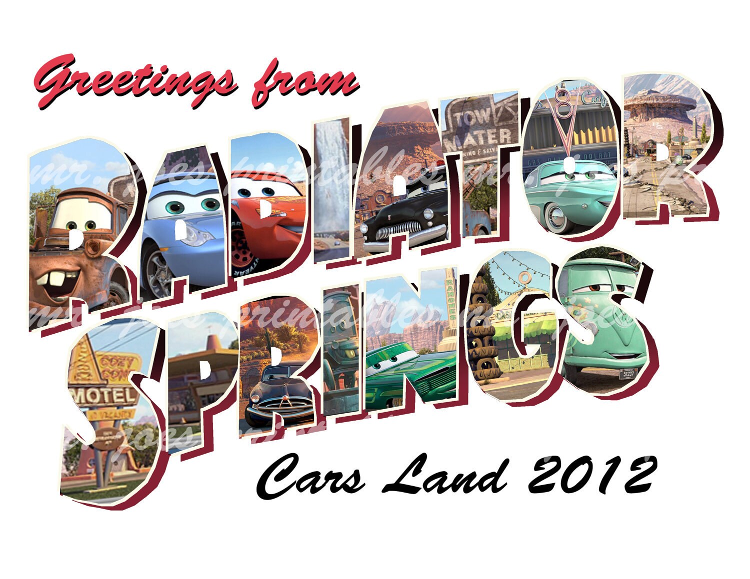 Radiator Springs Cars