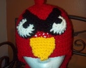 Red "Not so happy" Bird hat