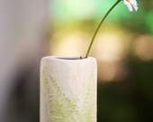 Handmade Ceramic Fern Botanical Vase - 4 Inches