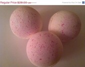 Melon Berry Bathbombs - Handcrafted bath fizzy  11 100g - Amebella