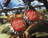 Nuka Cola Fallout Handmade Bottle Cap Earrings