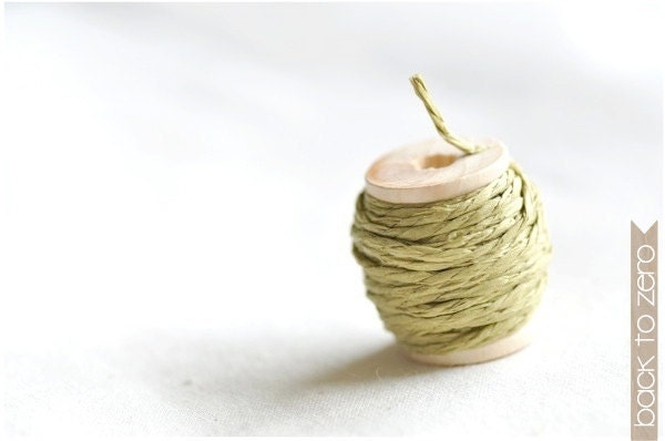Paper Twine - Olive Green