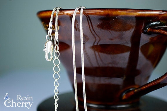 Silver Plated Snake Chain Necklace- C03