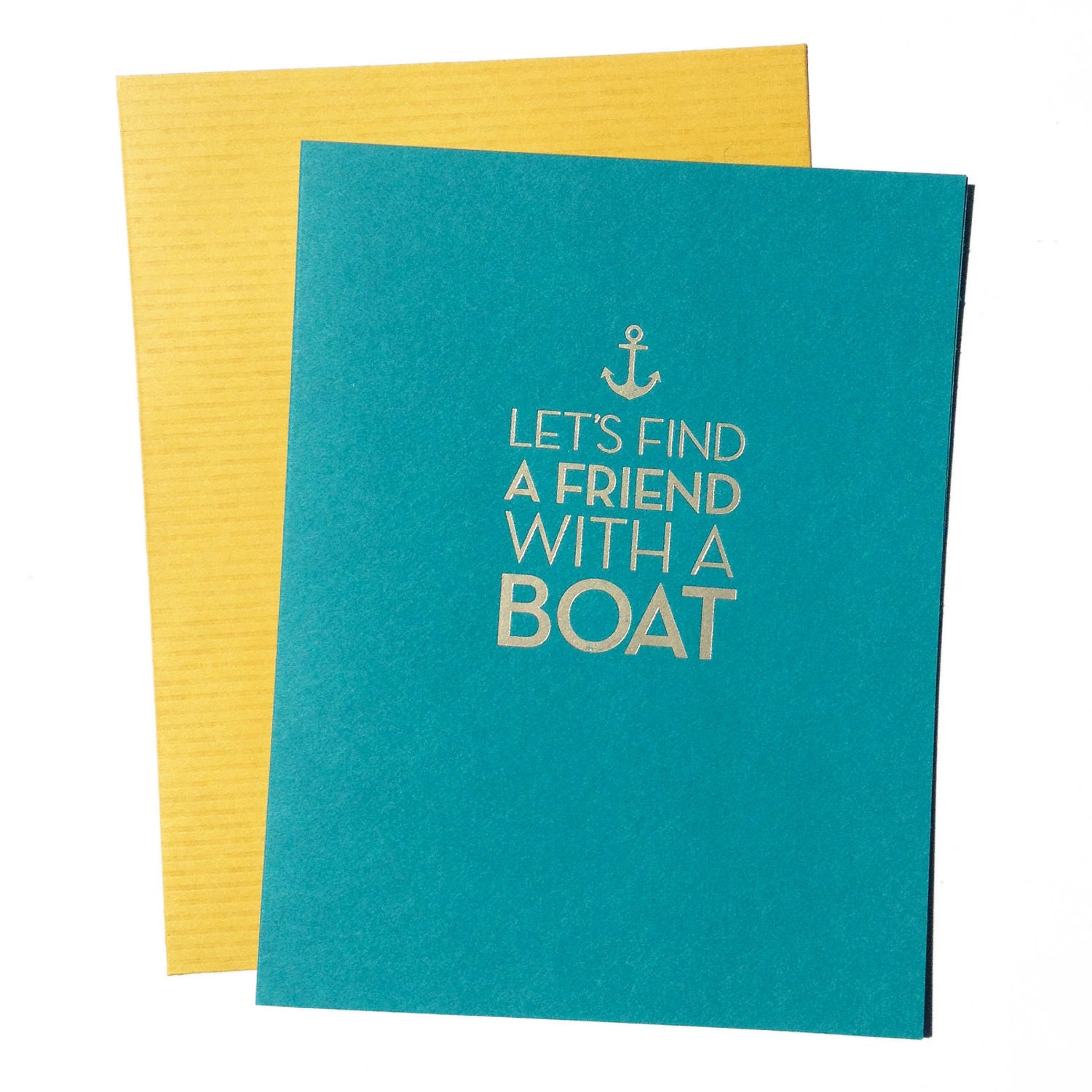 Let's find a friend with a boat