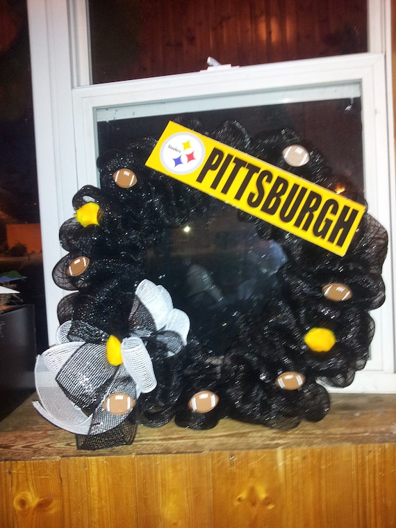 Steelers Deco Mesh Wreath