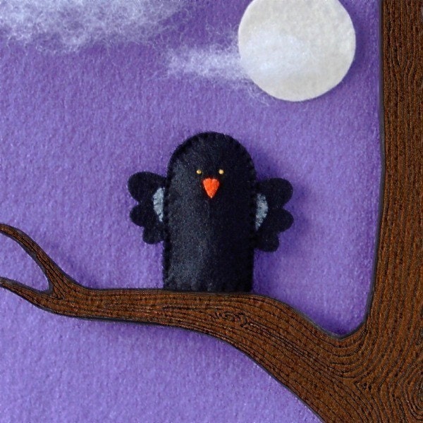 Blackbird Finger Puppet