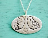 Ecofriendly OWL NECKLACE - Snowy Owl Pendant Owl Jewelry - Sterling Silver Snow Owl Heart
