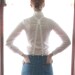 SWANclothing Lace Suspenders in White w White leather