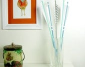 Home Decor Arrows Real Feather Ends in Blue and Sea Green