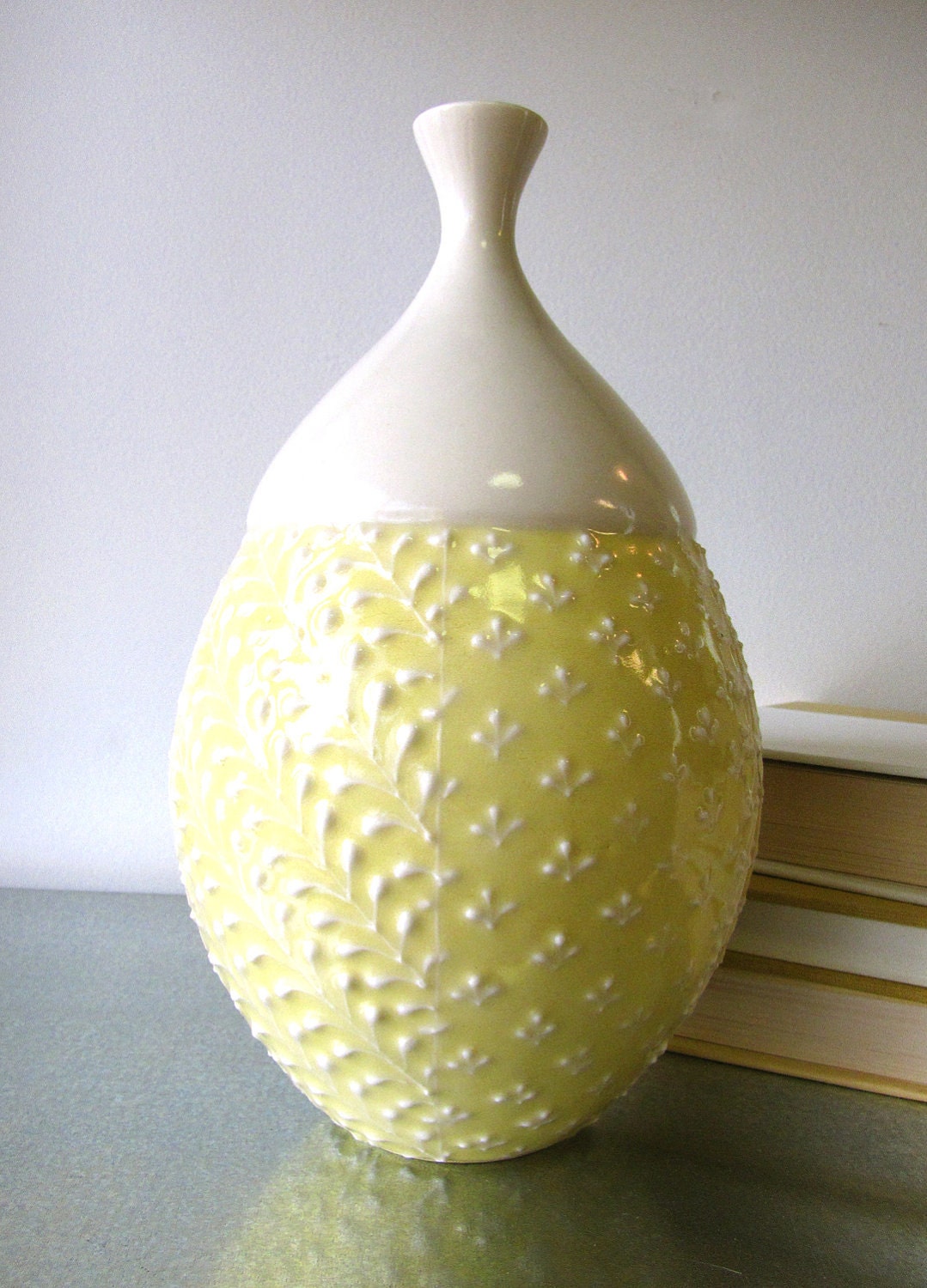 Large Lemony Vase