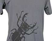 Men's Charcoal Stag Beetle T-shirt