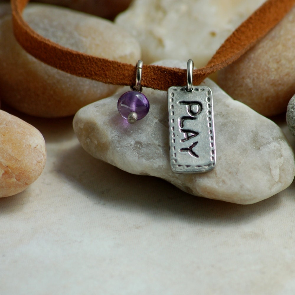 PLAY Charm Pendant Amethyst Necklace